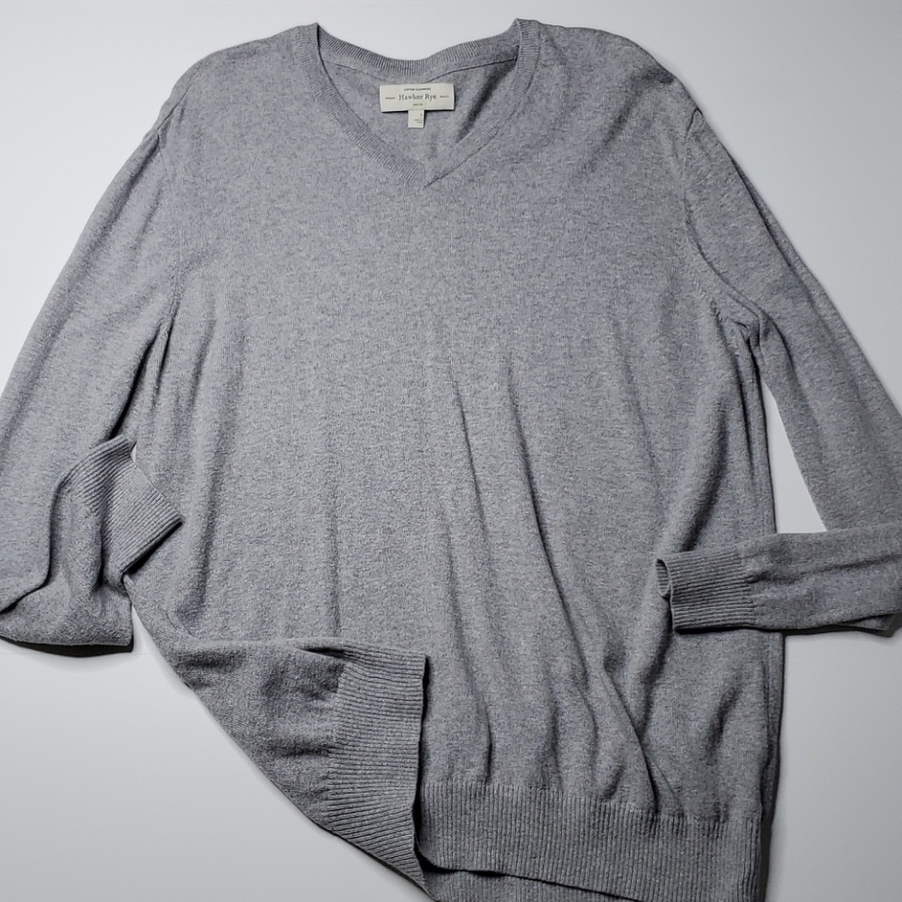 Hawker Rye Mens Cotton & Cashmere Sweater Large